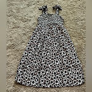 Diane Von Furstenberg for Target Black and White Smocked Sundress Girls Size 4